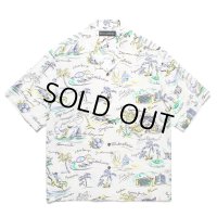 WACKO MARIA/HAWAIIAN SHIRT（WHITE）［ハワイアンシャツ-25春夏］