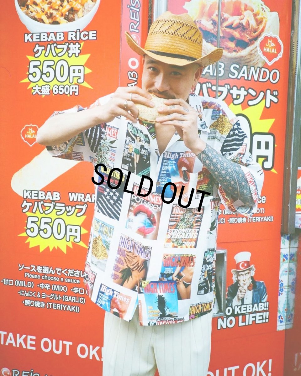 画像2: WACKO MARIA/HIGH TIMES / HAWAIIAN SHIRT（WHITE）［ハワイアンシャツ-25春夏］ (2)