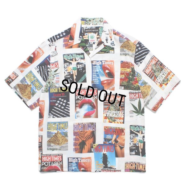 画像1: WACKO MARIA/HIGH TIMES / HAWAIIAN SHIRT（WHITE）［ハワイアンシャツ-25春夏］