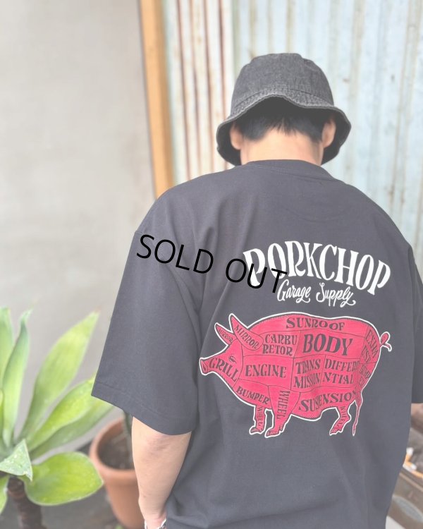 画像5: PORKCHOP/PORK BACK TEE（BLACK）［ポークバックT-25春夏］