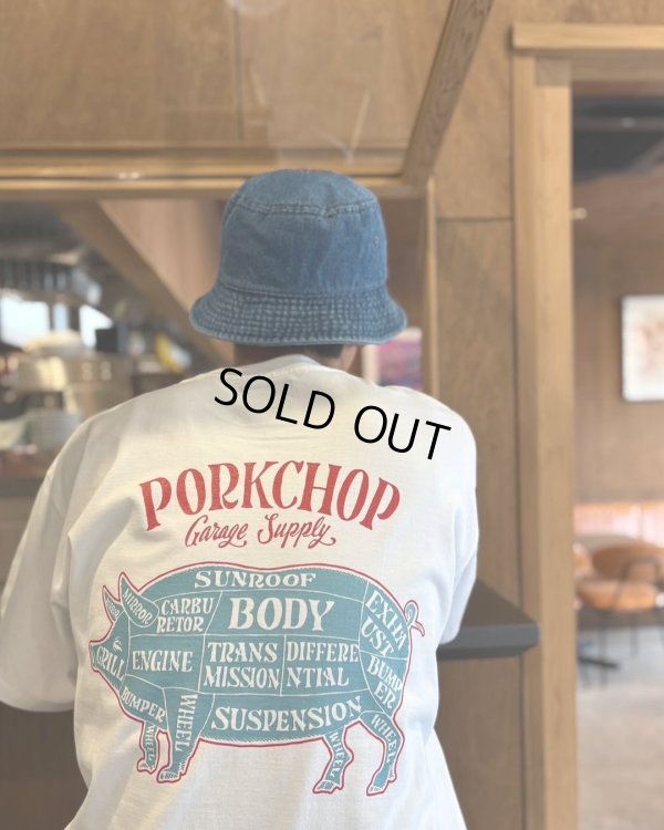 画像5: PORKCHOP/PORK BACK TEE（WHITE）［ポークバックT-25春夏］