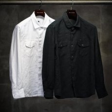 画像3: RATS/LINEN SHIRT（BLACK）［リネンシャツ-25春夏］ (3)