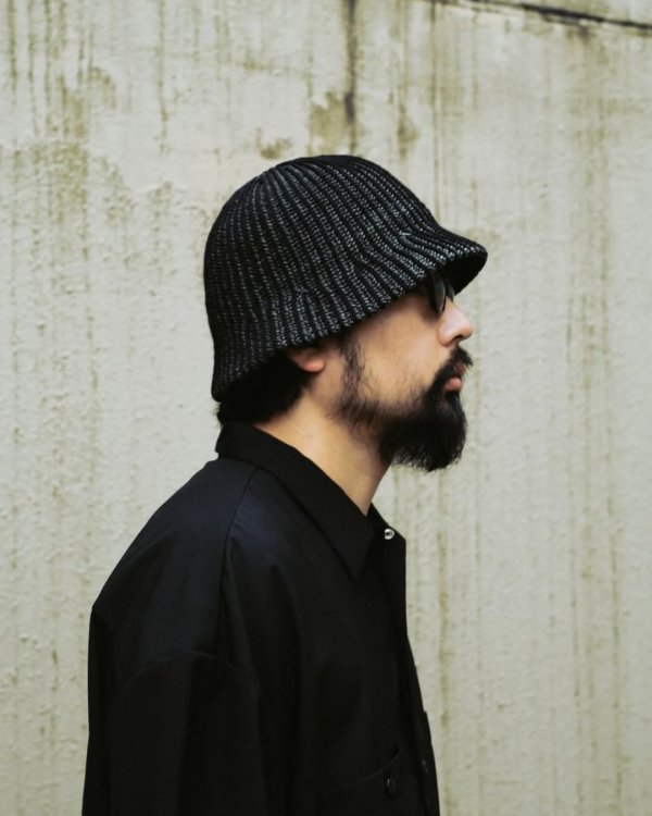 画像2: COOTIE PRODUCTIONS/Knit Crusher Hat（Black/Gray）［クラッシャーハット-25春夏］