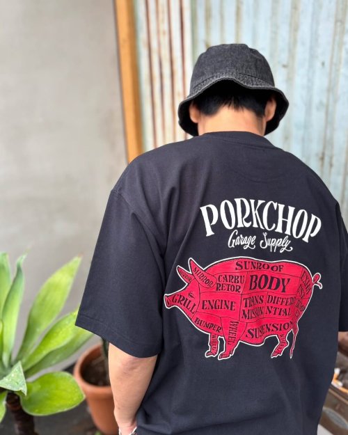他の写真3: PORKCHOP/PORK BACK TEE（BLACK）［ポークバックT-25春夏］