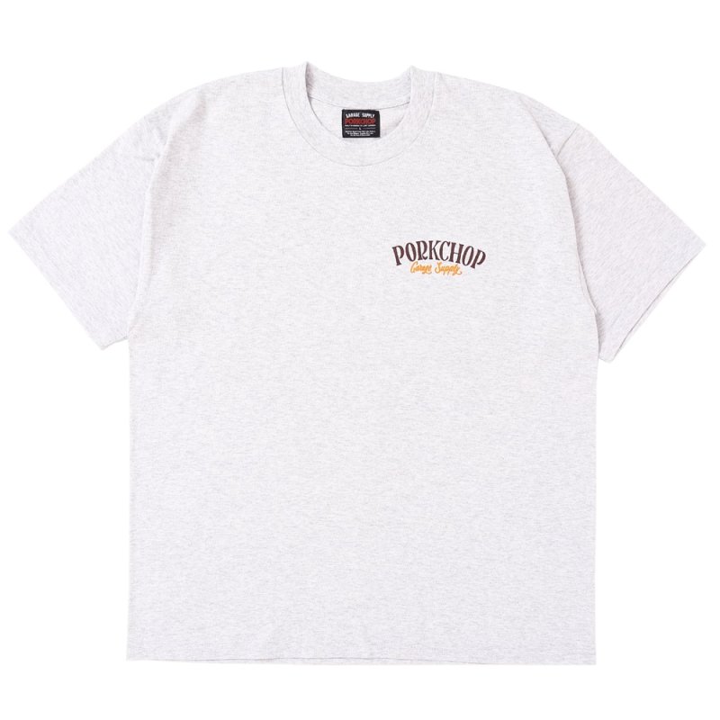 画像1: PORKCHOP/PORK BACK TEE（GRAY）［ポークバックT-25春夏］