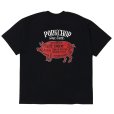 画像1: PORKCHOP/PORK BACK TEE（BLACK）［ポークバックT-25春夏］ (1)