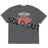 PORKCHOP/PORK BACK TEE（BLACK）［ポークバックT-25春夏］