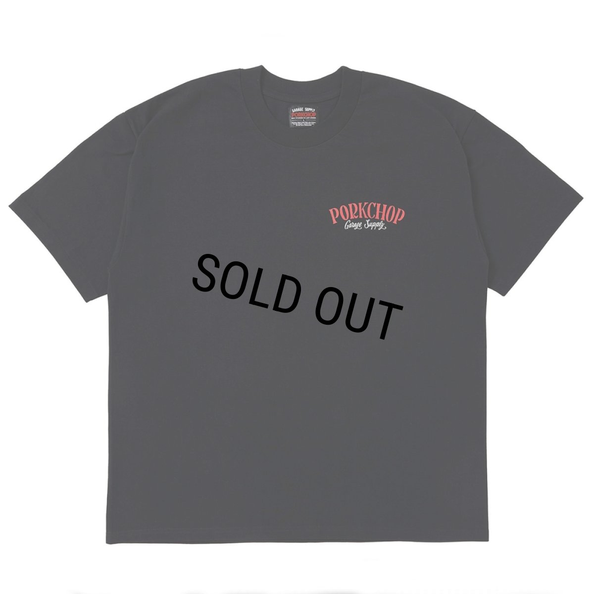 画像2: PORKCHOP/PORK BACK TEE（BLACK）［ポークバックT-25春夏］ (2)