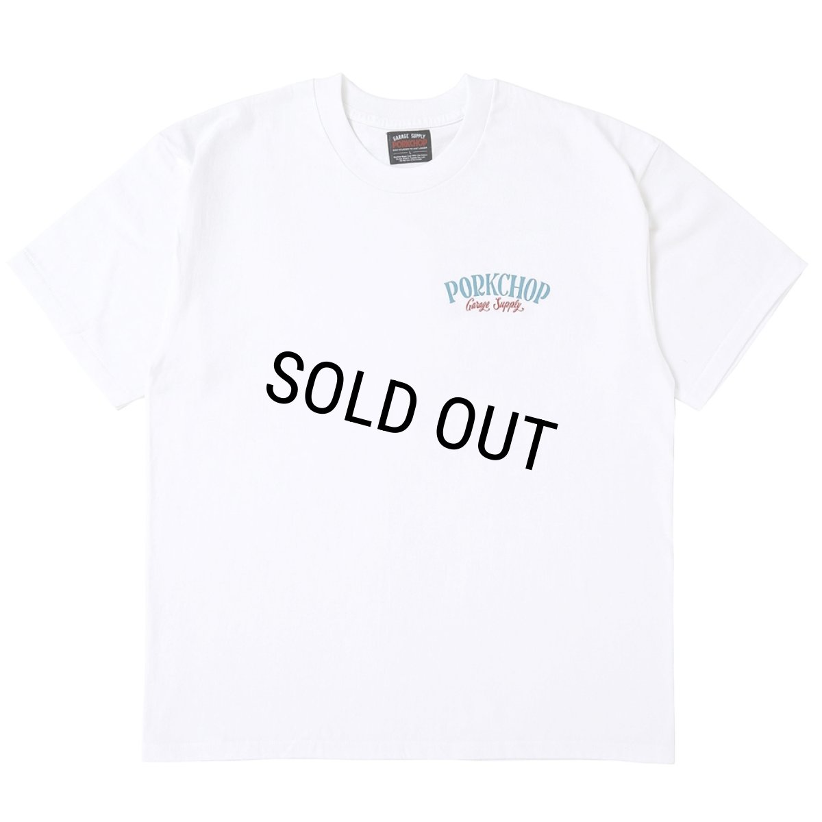 画像2: PORKCHOP/PORK BACK TEE（WHITE）［ポークバックT-25春夏］ (2)