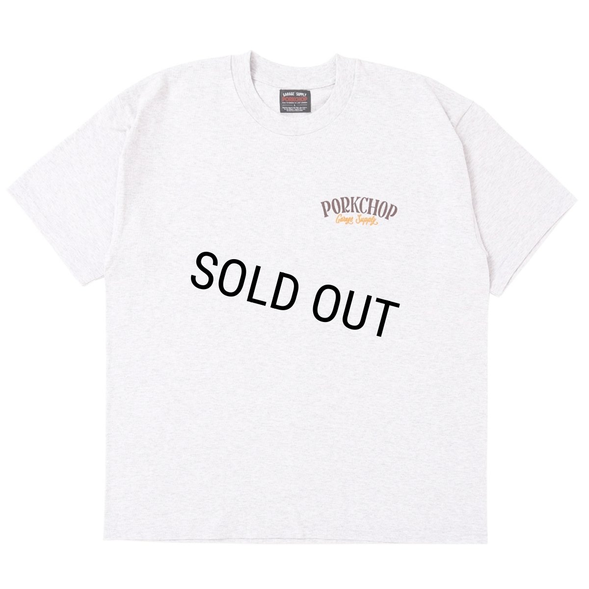 画像2: PORKCHOP/PORK BACK TEE（GRAY）［ポークバックT-25春夏］ (2)