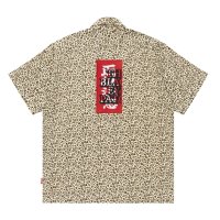 BlackEyePatch/LEOPARD HWC OPEN COLLARED S/S SHIRT（YELLOW）