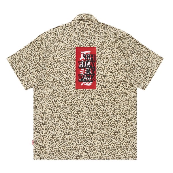 画像1: BlackEyePatch/LEOPARD HWC OPEN COLLARED S/S SHIRT（YELLOW）