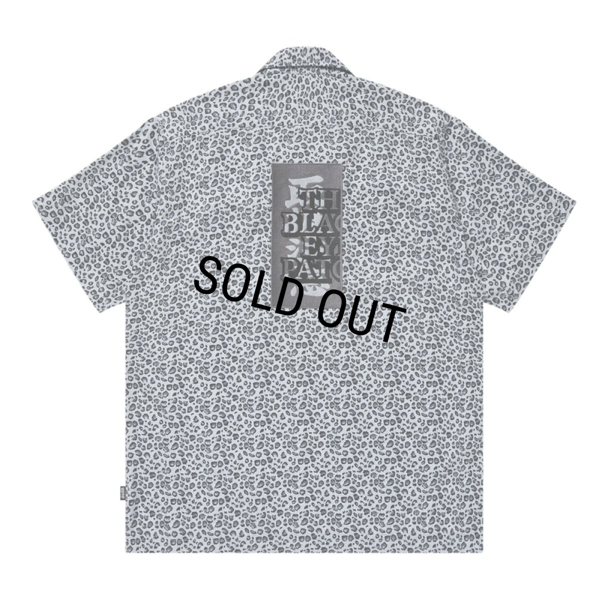 画像1: BlackEyePatch/LEOPARD HWC OPEN COLLARED S/S SHIRT（GRAY） (1)