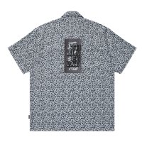 BlackEyePatch/LEOPARD HWC OPEN COLLARED S/S SHIRT（GRAY）