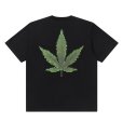 画像1: BlackEyePatch/SMALL OG BIG LEAF TEE（BLACK） (1)