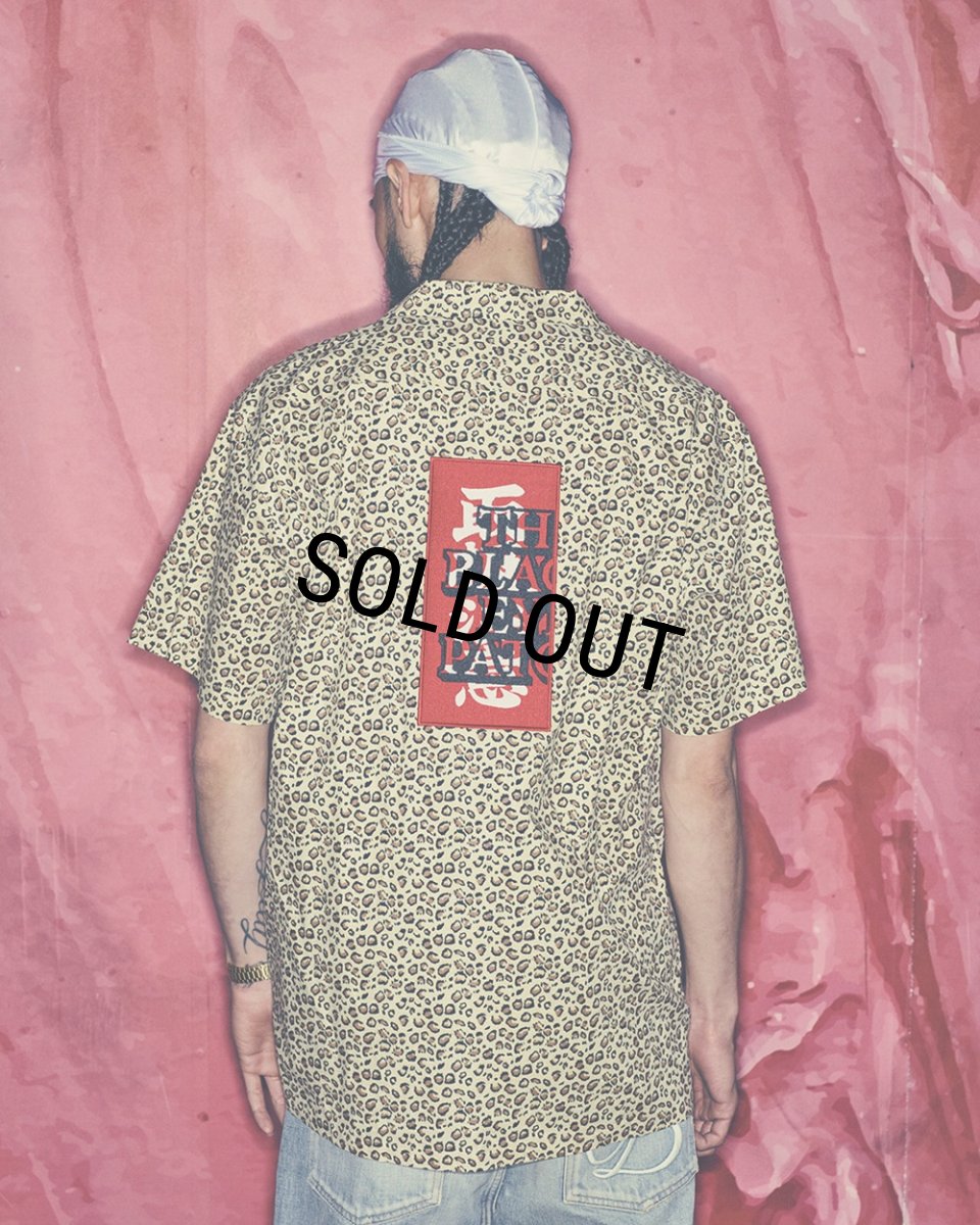 画像4: BlackEyePatch/LEOPARD HWC OPEN COLLARED S/S SHIRT（GRAY） (4)