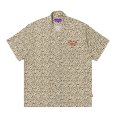画像2: BlackEyePatch/LEOPARD HWC OPEN COLLARED S/S SHIRT（YELLOW） (2)