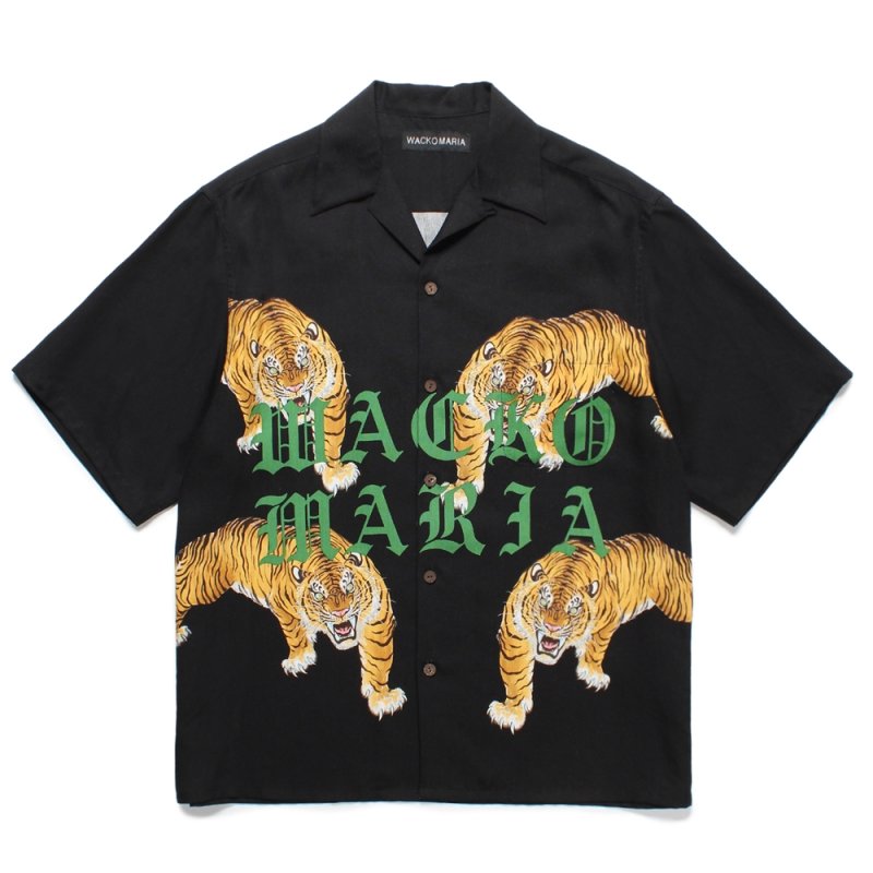 画像1: WACKO MARIA/TIM LEHI / HAWAIIAN SHIRT（BLACK）［ハワイアンシャツ-25春夏］