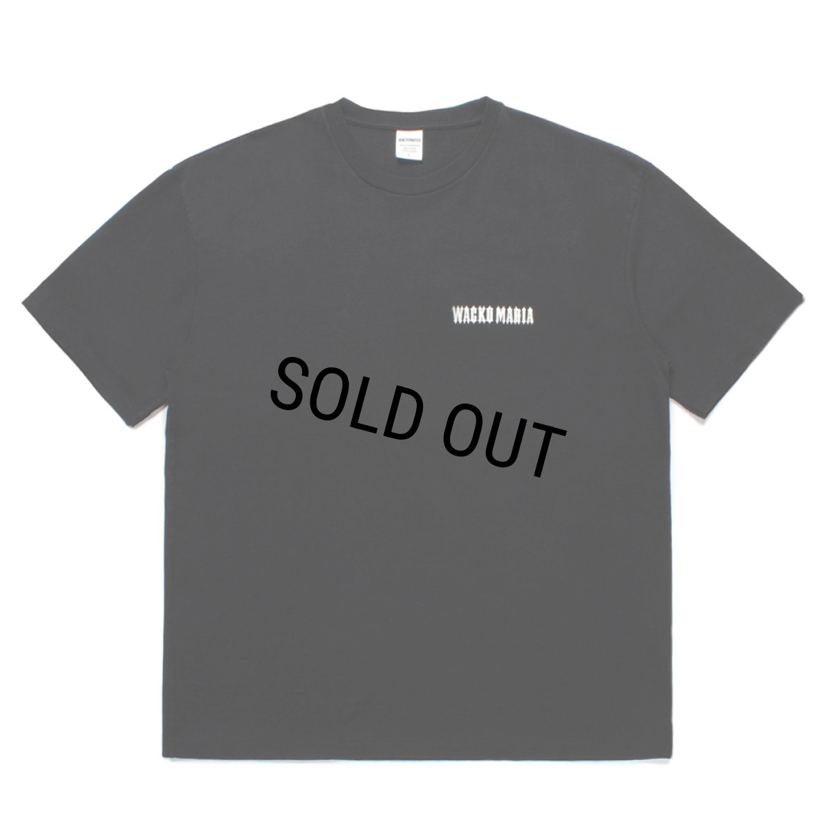 画像2: WACKO MARIA/TIM LEHI / WASHED HEAVY WEIGHT T-SHIRT（BLACK）［プリントT-25春夏］ (2)