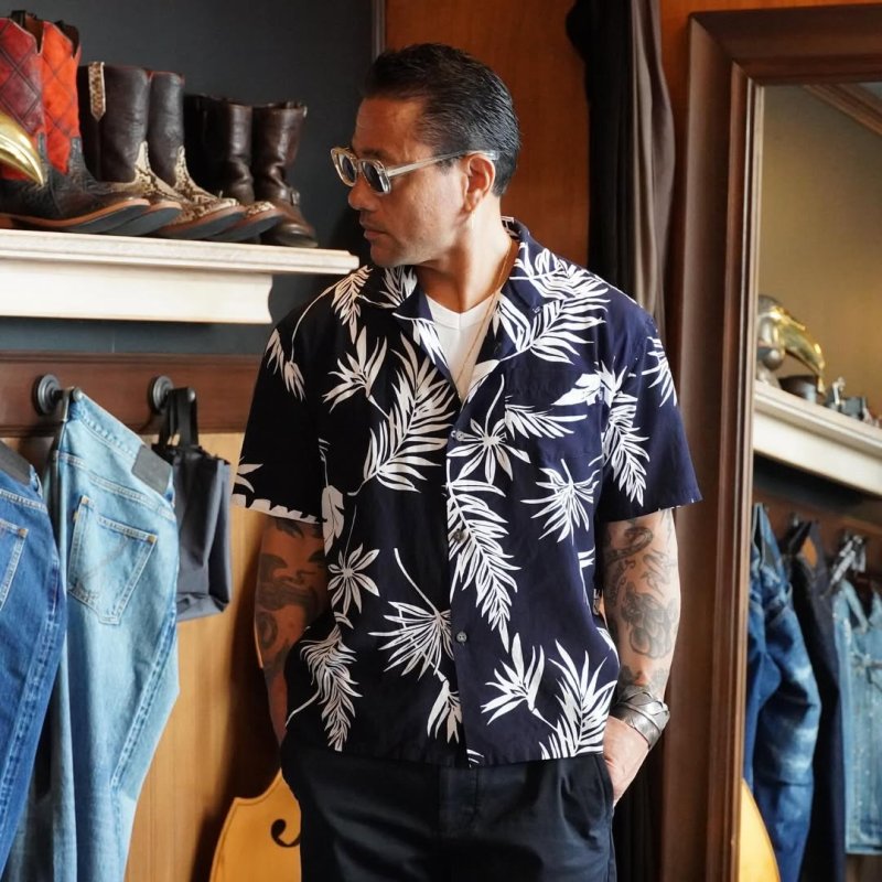 画像3: RATS/ALOHA S/S SHIRT（NAVY）［アロハシャツ-25春夏］