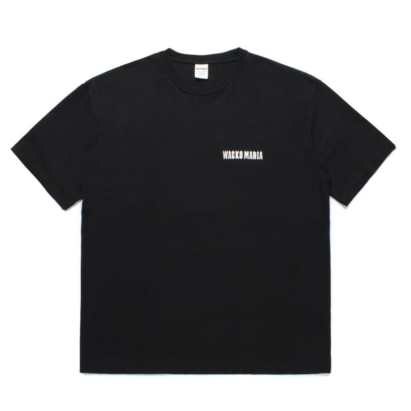 画像1: WACKO MARIA/TIM LEHI / WASHED HEAVY WEIGHT T-SHIRT（BLACK）［プリントT-25春夏］