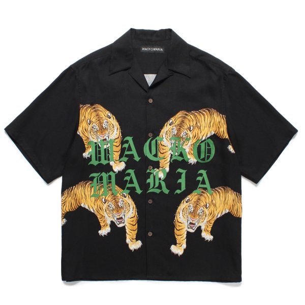 画像1: WACKO MARIA/TIM LEHI / HAWAIIAN SHIRT（BLACK）［ハワイアンシャツ-25春夏］