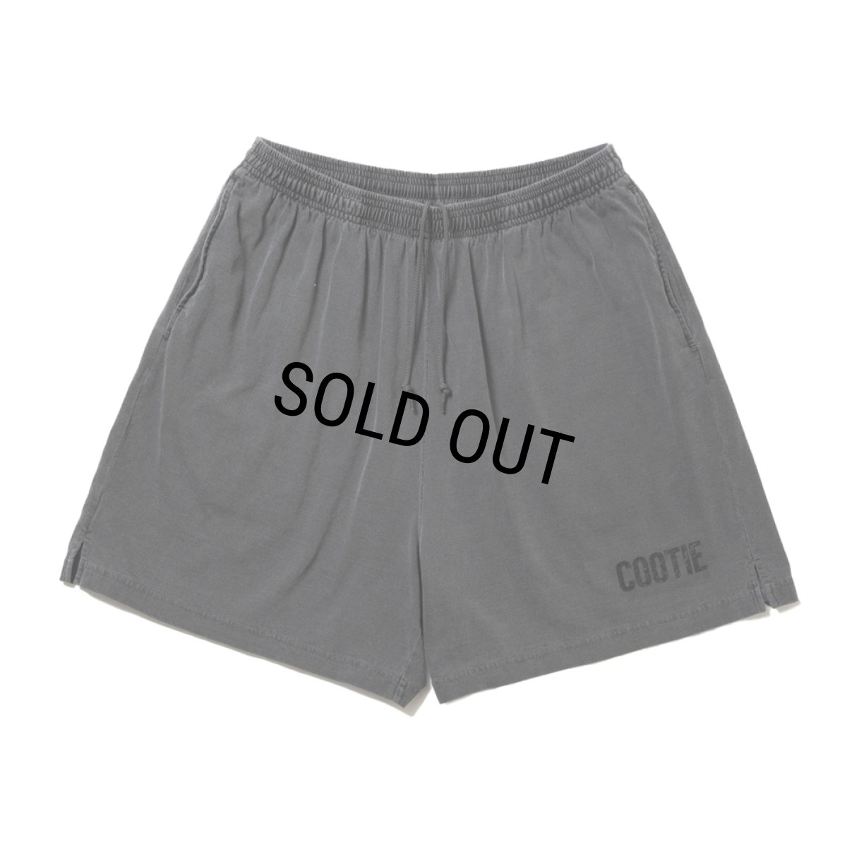 画像1: COOTIE PRODUCTIONS/Pigment Dyed Jersey Easy Shorts（Black）［ピグメントダイイージーショーツ-25春夏］ (1)