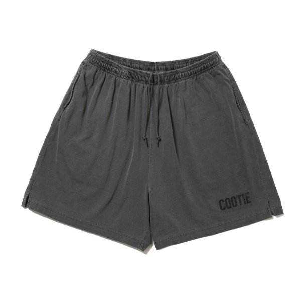 画像1: COOTIE PRODUCTIONS/Pigment Dyed Jersey Easy Shorts（Black）［ピグメントダイイージーショーツ-25春夏］