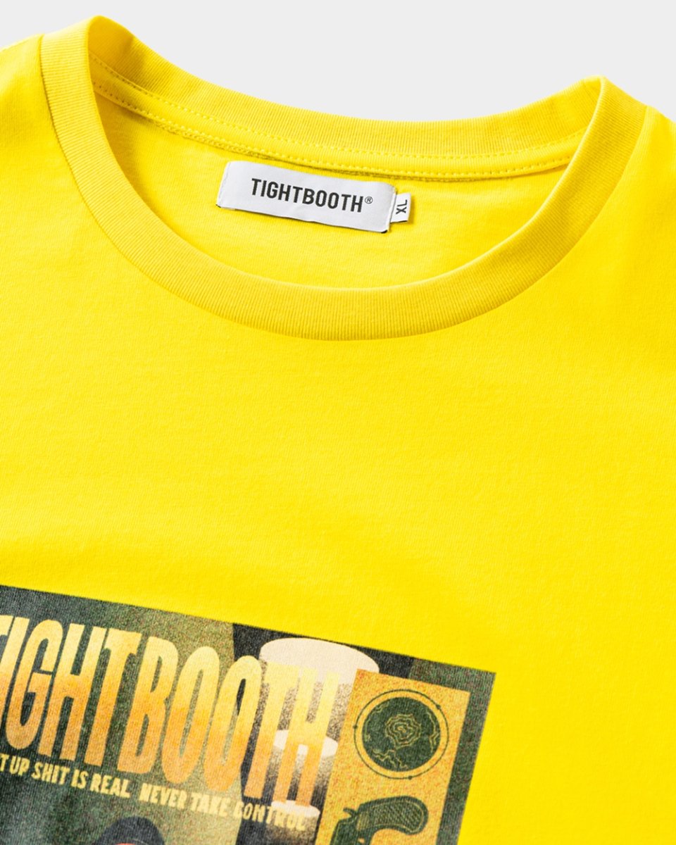 画像2: TIGHTBOOTH/RUN S/S T-SHIRT（Yellow）［プリントT-25夏］ (2)
