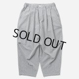 TIGHTBOOTH/SEERSUCKER BALLOON PANTS（B/W Gingham）［シアサッカーバルーンパンツ-25夏］
