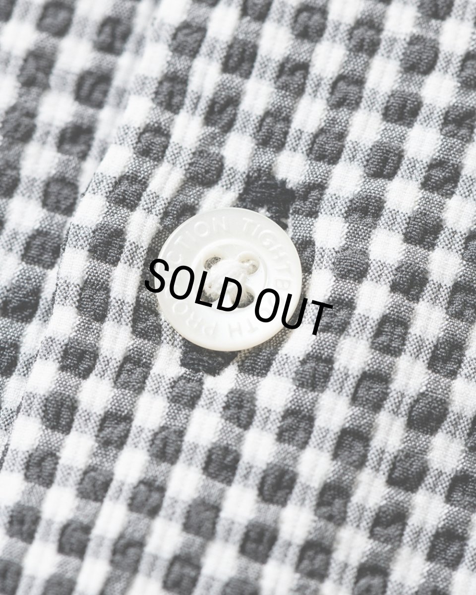 画像6: TIGHTBOOTH/SEERSUCKER ALOHA（B/W Gingham）［シアサッカーアロハ-25夏］ (6)