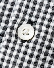 画像6: TIGHTBOOTH/SEERSUCKER ALOHA（B/W Gingham）［シアサッカーアロハ-25夏］ (6)