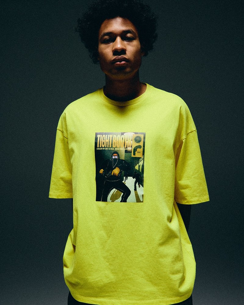 画像2: TIGHTBOOTH/RUN S/S T-SHIRT（Yellow）［プリントT-25夏］