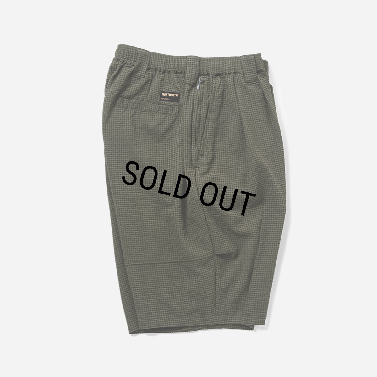 画像3: 【30%OFF】TIGHTBOOTH/SEERSUCKER BIG SHORTS（Olive）［シアサッカービッグショーツ-25夏］ (3)
