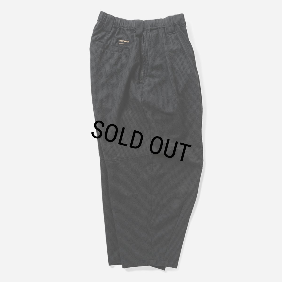 画像2: TIGHTBOOTH/SEERSUCKER BALLOON PANTS（Black）［シアサッカーバルーンパンツ-25夏］ (2)