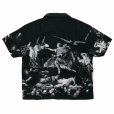 画像2: BUENA VISTA/AEE S/S SHIRTS（BLACK）［総柄オープンカラーシャツ-25春夏］ (2)