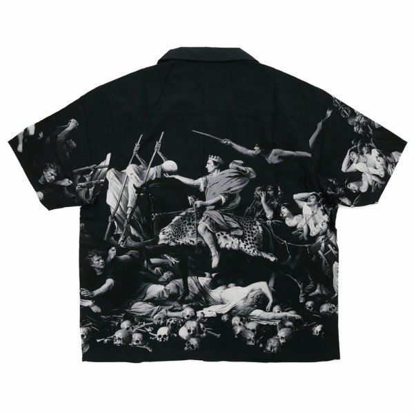 画像2: BUENA VISTA/AEE S/S SHIRTS（BLACK）［総柄オープンカラーシャツ-25春夏］