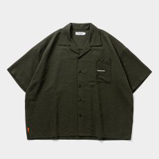 画像1: TIGHTBOOTH/SEERSUCKER ALOHA（Olive）［シアサッカーアロハ-25夏］ (1)