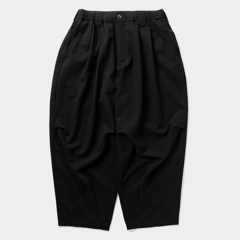 画像1: TIGHTBOOTH/SEERSUCKER BALLOON PANTS（Black）［シアサッカーバルーンパンツ-25夏］