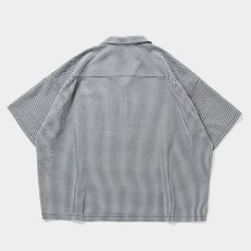 画像2: TIGHTBOOTH/SEERSUCKER ALOHA（B/W Gingham）［シアサッカーアロハ-25夏］ (2)