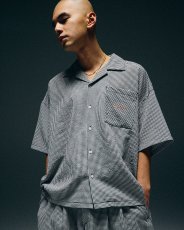 画像10: TIGHTBOOTH/SEERSUCKER ALOHA（B/W Gingham）［シアサッカーアロハ-25夏］ (10)