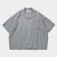 画像1: TIGHTBOOTH/SEERSUCKER ALOHA（B/W Gingham）［シアサッカーアロハ-25夏］ (1)