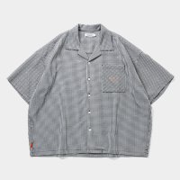TIGHTBOOTH/SEERSUCKER ALOHA（B/W Gingham）［シアサッカーアロハ-25夏］
