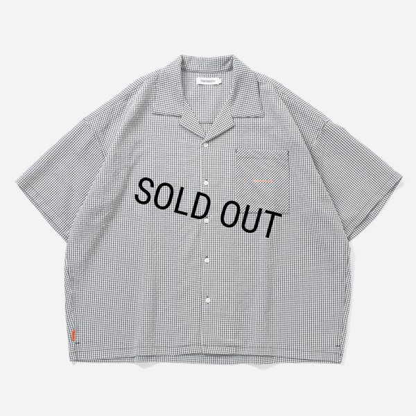 画像1: TIGHTBOOTH/SEERSUCKER ALOHA（B/W Gingham）［シアサッカーアロハ-25夏］