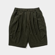 画像1: TIGHTBOOTH/SEERSUCKER BIG SHORTS（Olive）［シアサッカービッグショーツ-25夏］ (1)