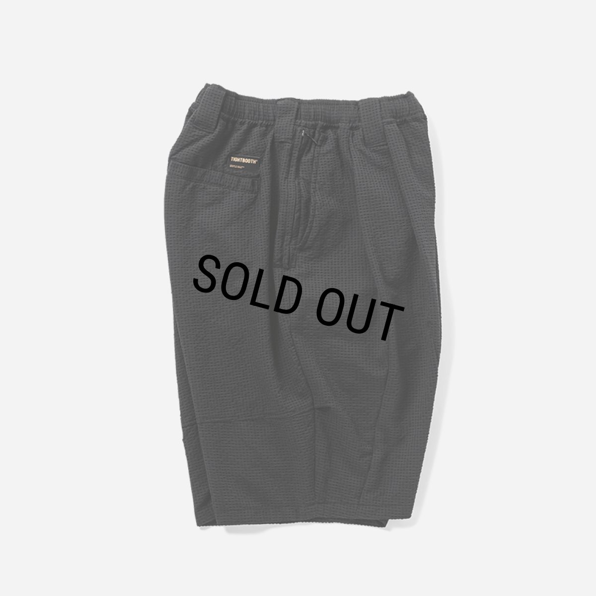 画像2: 【30%OFF】TIGHTBOOTH/SEERSUCKER BIG SHORTS（Black）［シアサッカービッグショーツ-25夏］ (2)