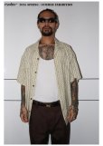 画像2: exodus/AJIRO BAMBOO S/S  HAWAIIAN SHIRT（KHAKI）［アジロバンブーハワイアンシャツ-25春夏］ (2)