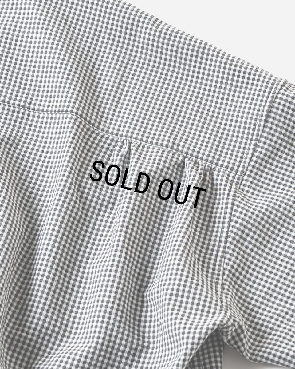 画像8: TIGHTBOOTH/SEERSUCKER ALOHA（B/W Gingham）［シアサッカーアロハ-25夏］ (8)