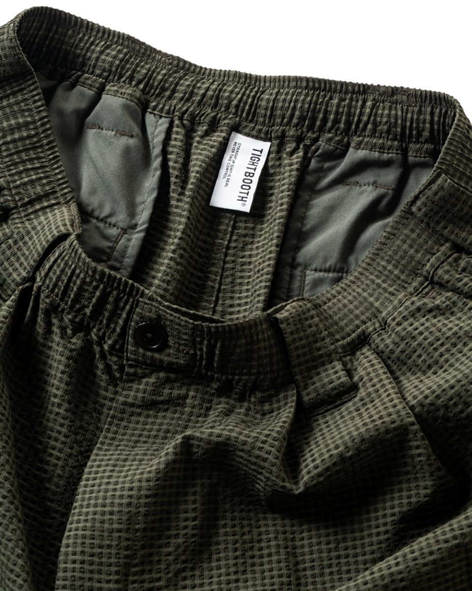 画像4: TIGHTBOOTH/SEERSUCKER BIG SHORTS（Olive）［シアサッカービッグショーツ-25夏］ (4)