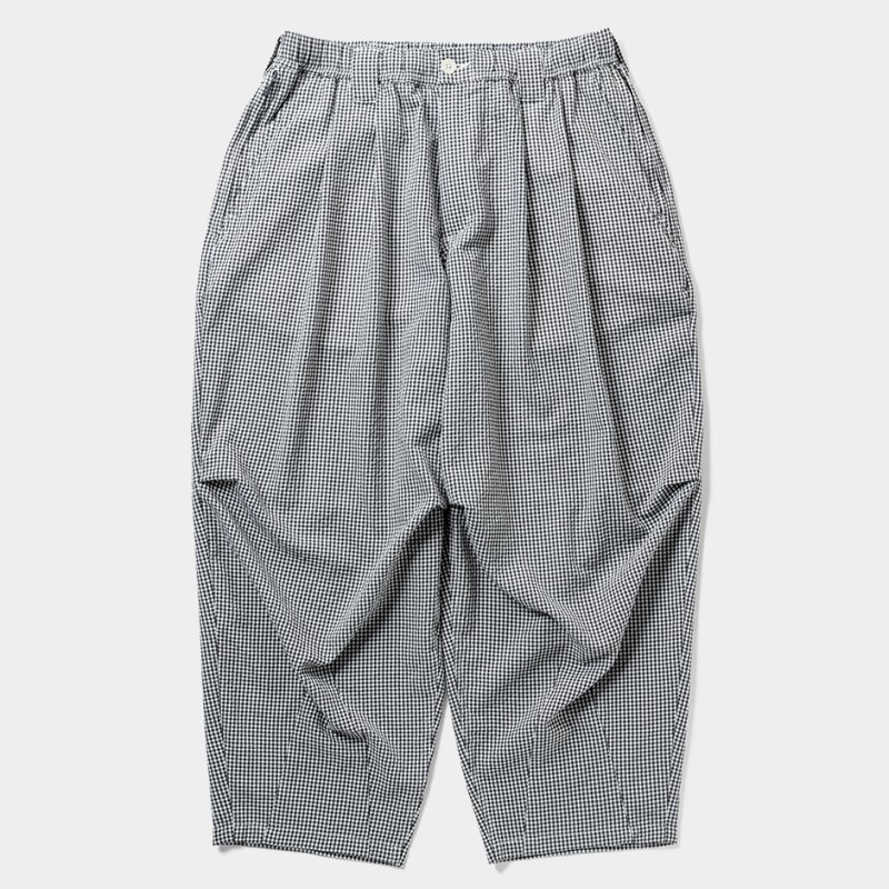 画像1: TIGHTBOOTH/SEERSUCKER BALLOON PANTS（B/W Gingham）［シアサッカーバルーンパンツ-25夏］